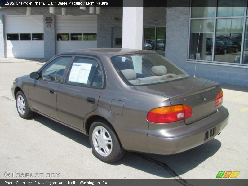 Dark Beige Metallic / Light Neutral 1999 Chevrolet Prizm
