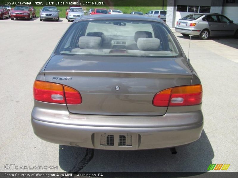Dark Beige Metallic / Light Neutral 1999 Chevrolet Prizm