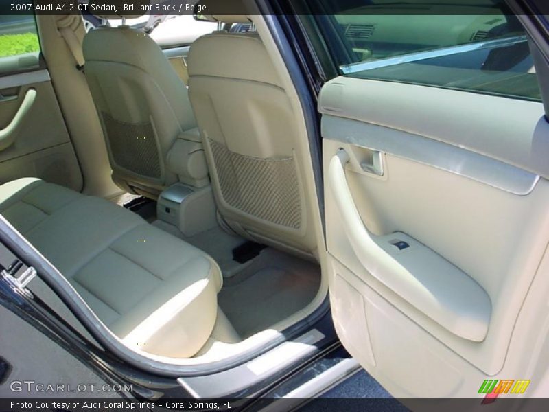 Brilliant Black / Beige 2007 Audi A4 2.0T Sedan