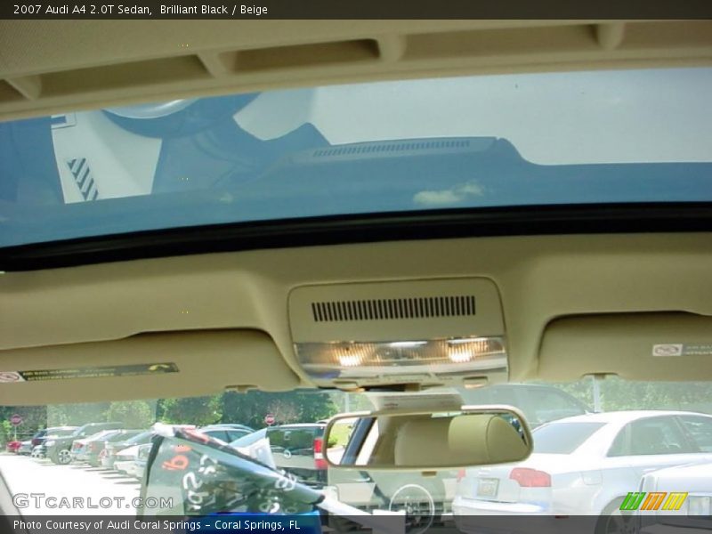 Brilliant Black / Beige 2007 Audi A4 2.0T Sedan