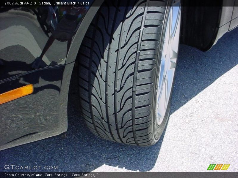 Brilliant Black / Beige 2007 Audi A4 2.0T Sedan