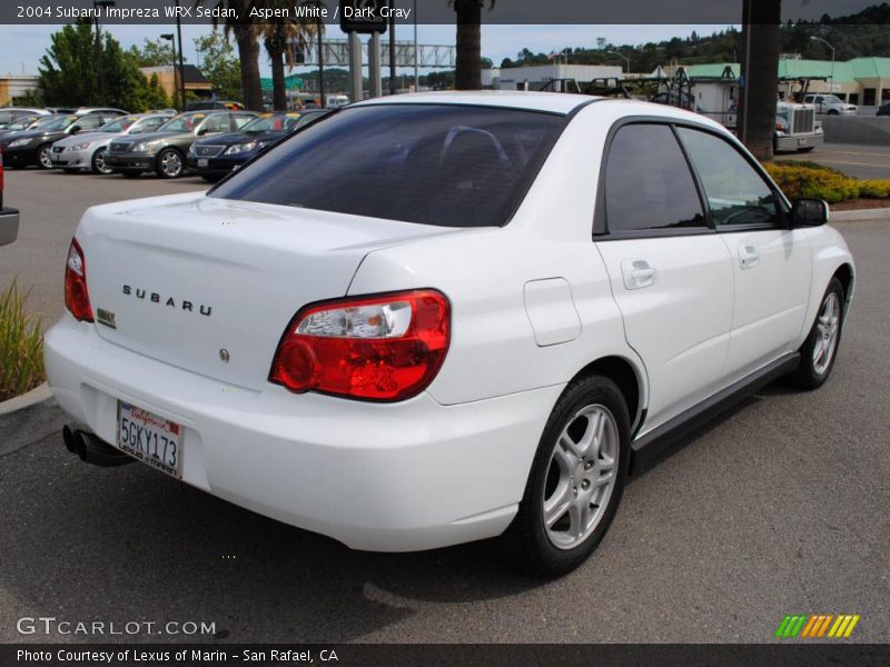 Aspen White / Dark Gray 2004 Subaru Impreza WRX Sedan