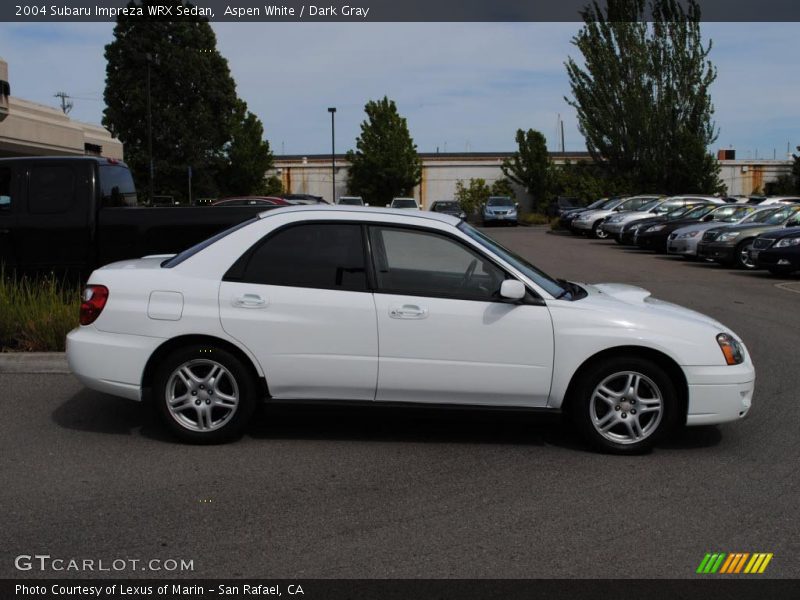 Aspen White / Dark Gray 2004 Subaru Impreza WRX Sedan