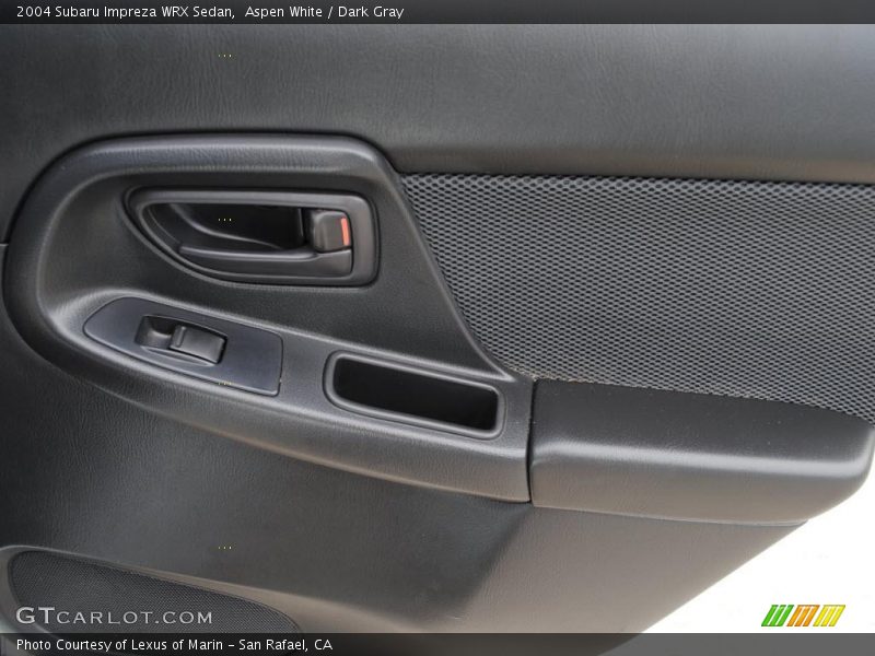Aspen White / Dark Gray 2004 Subaru Impreza WRX Sedan