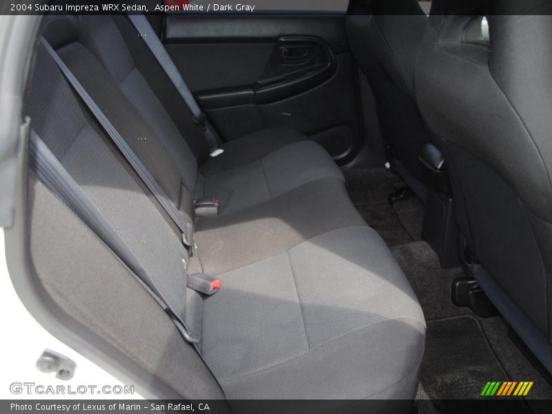 Aspen White / Dark Gray 2004 Subaru Impreza WRX Sedan