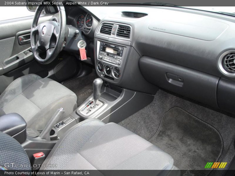Aspen White / Dark Gray 2004 Subaru Impreza WRX Sedan