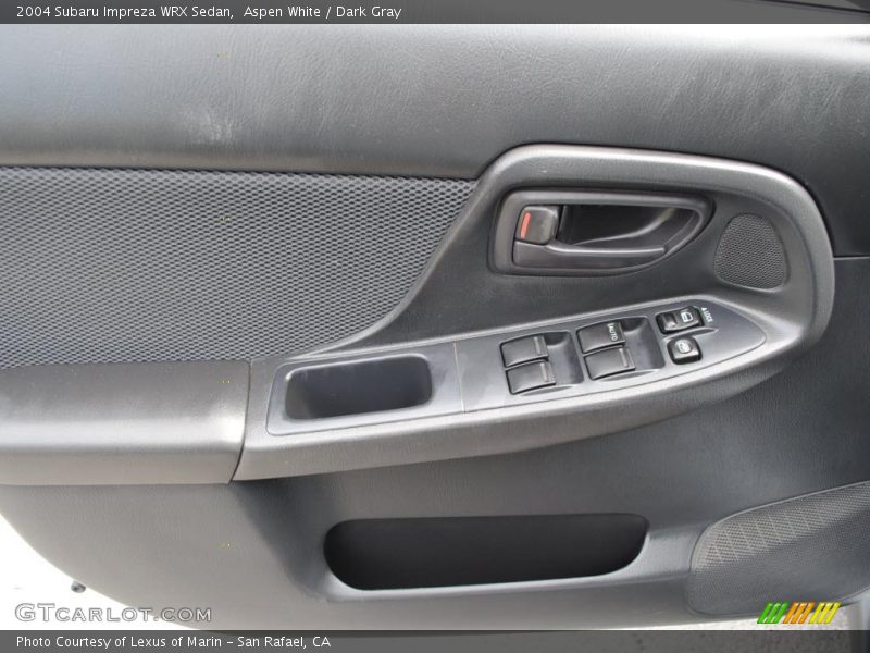 Aspen White / Dark Gray 2004 Subaru Impreza WRX Sedan