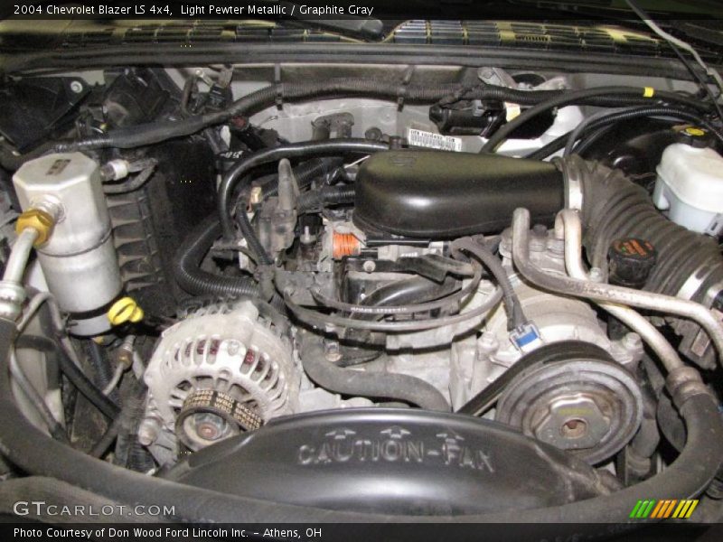 Light Pewter Metallic / Graphite Gray 2004 Chevrolet Blazer LS 4x4