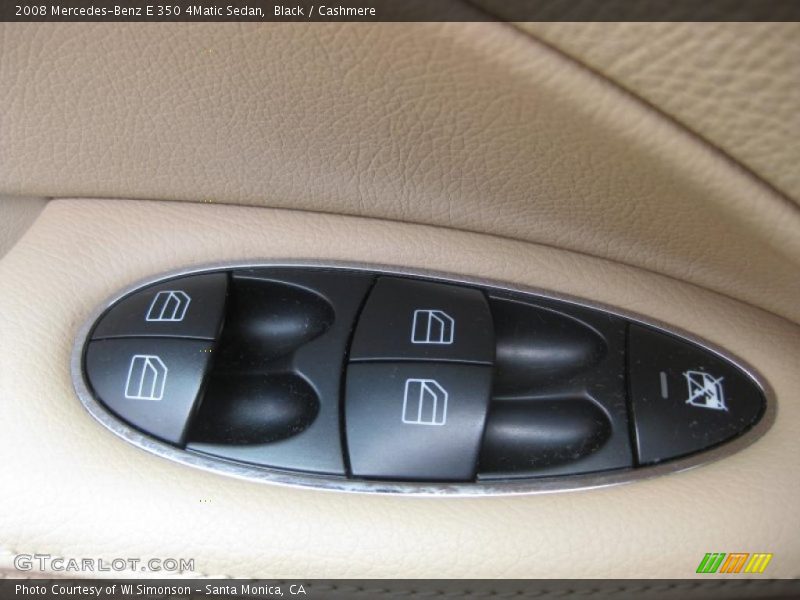 Black / Cashmere 2008 Mercedes-Benz E 350 4Matic Sedan