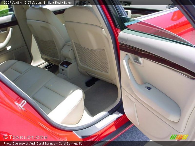 Brilliant Red / Beige 2007 Audi A4 2.0T Sedan