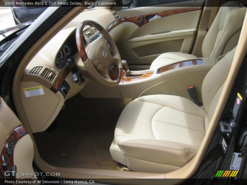 Black / Cashmere 2008 Mercedes-Benz E 350 4Matic Sedan