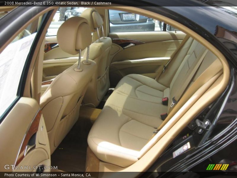 Black / Cashmere 2008 Mercedes-Benz E 350 4Matic Sedan