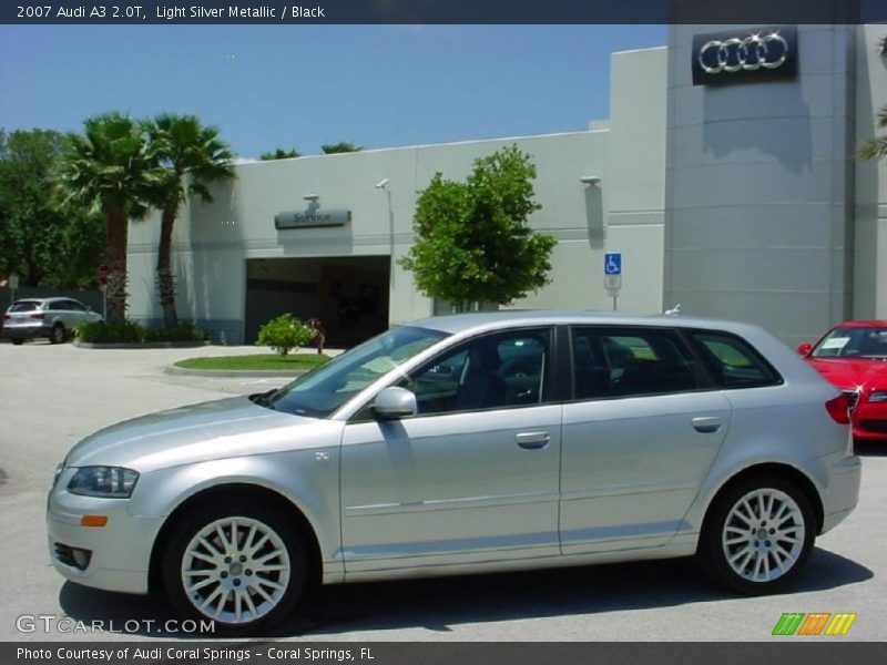 Light Silver Metallic / Black 2007 Audi A3 2.0T