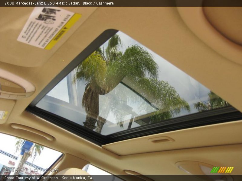 Black / Cashmere 2008 Mercedes-Benz E 350 4Matic Sedan