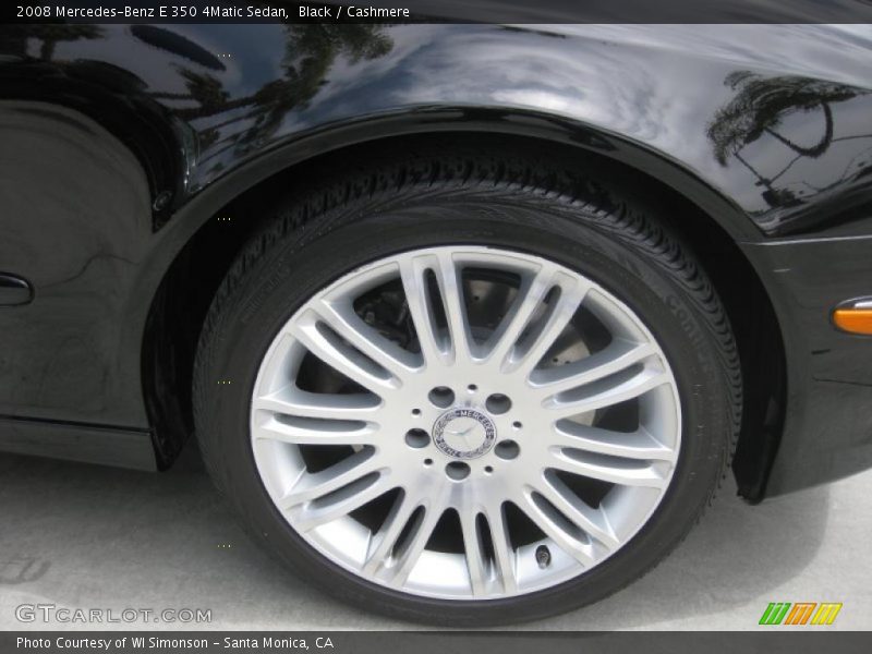 Black / Cashmere 2008 Mercedes-Benz E 350 4Matic Sedan