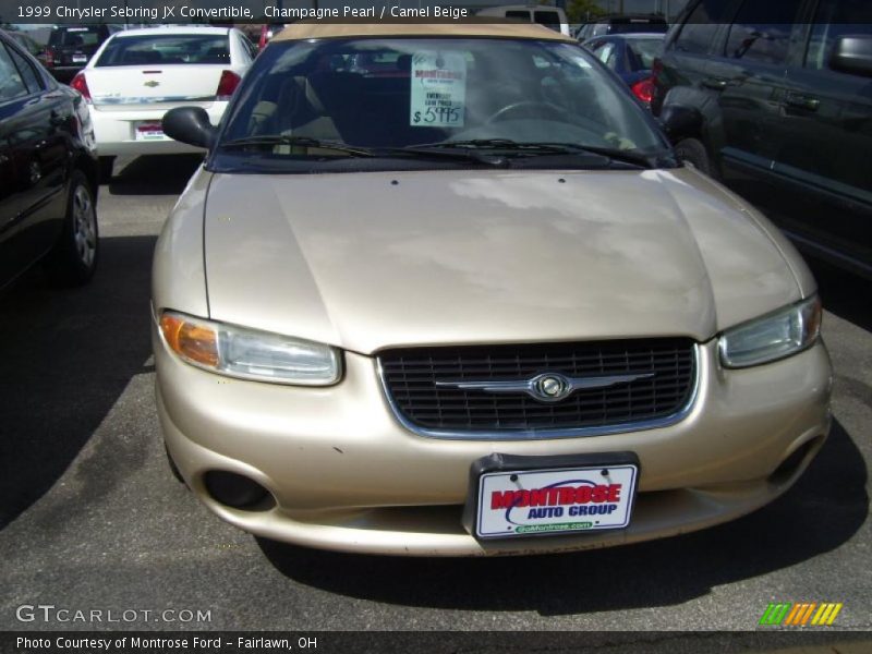 Champagne Pearl / Camel Beige 1999 Chrysler Sebring JX Convertible