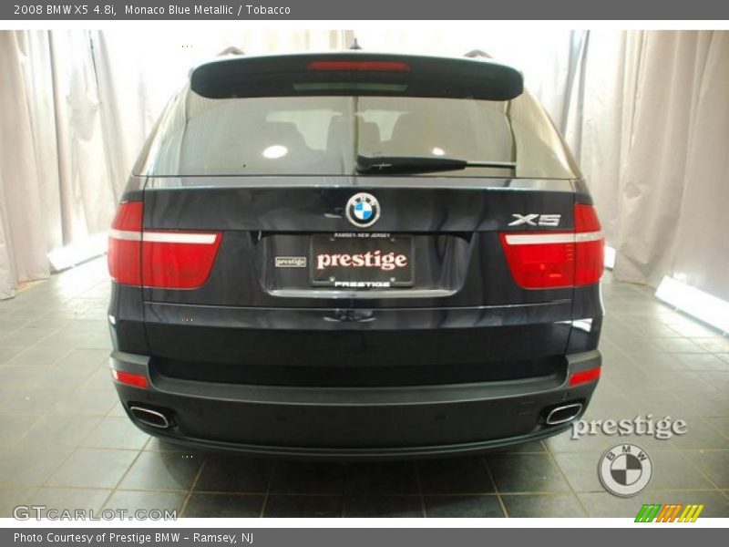 Monaco Blue Metallic / Tobacco 2008 BMW X5 4.8i