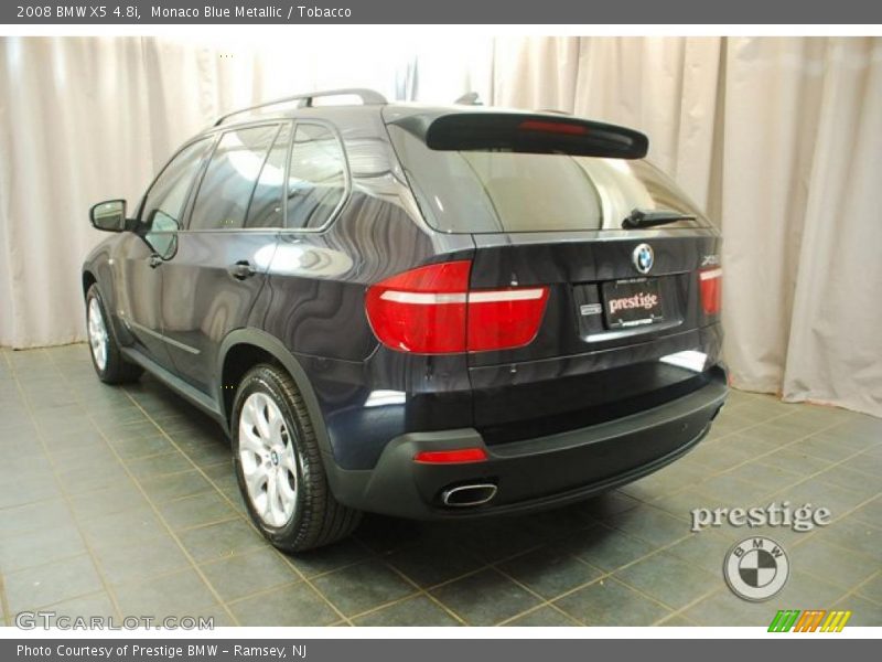 Monaco Blue Metallic / Tobacco 2008 BMW X5 4.8i