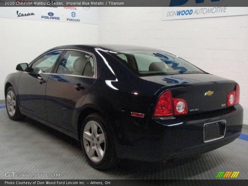 Imperial Blue Metallic / Titanium 2010 Chevrolet Malibu LS Sedan