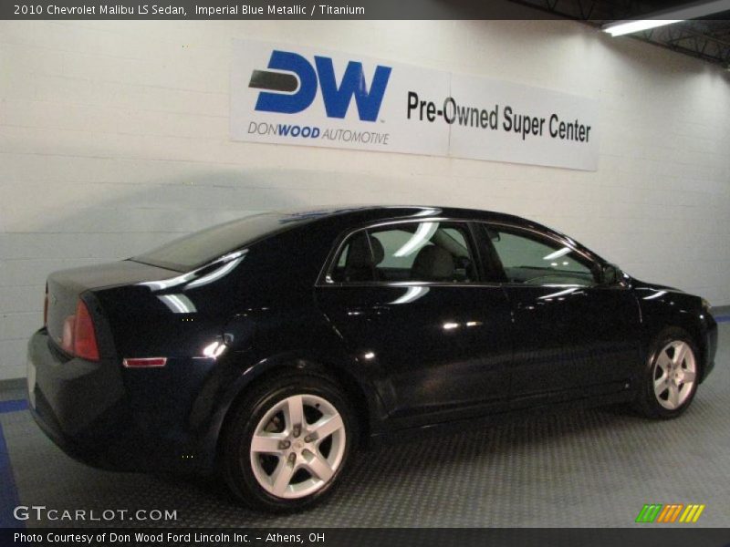 Imperial Blue Metallic / Titanium 2010 Chevrolet Malibu LS Sedan