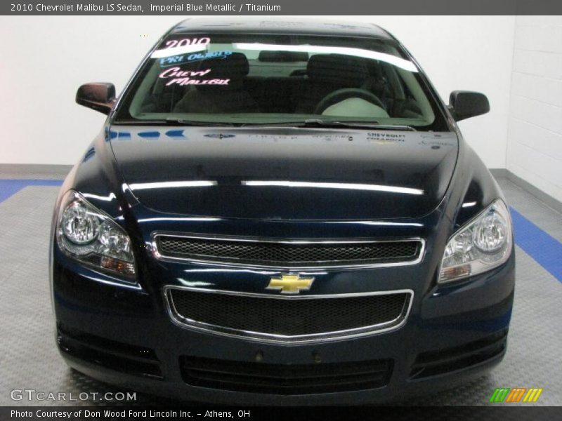 Imperial Blue Metallic / Titanium 2010 Chevrolet Malibu LS Sedan