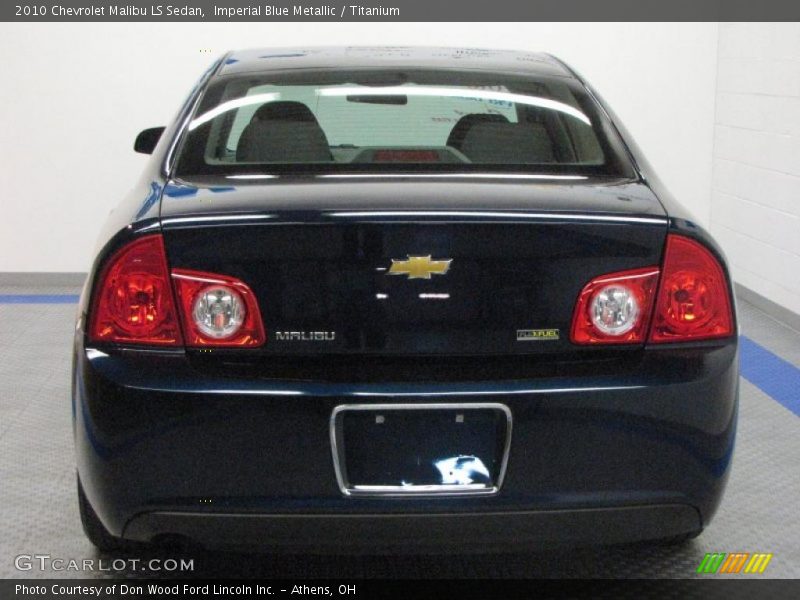 Imperial Blue Metallic / Titanium 2010 Chevrolet Malibu LS Sedan