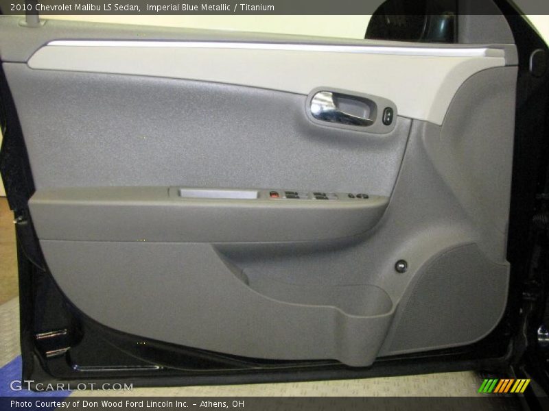 Imperial Blue Metallic / Titanium 2010 Chevrolet Malibu LS Sedan
