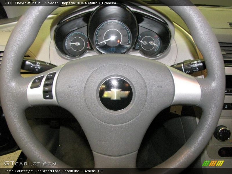 Imperial Blue Metallic / Titanium 2010 Chevrolet Malibu LS Sedan