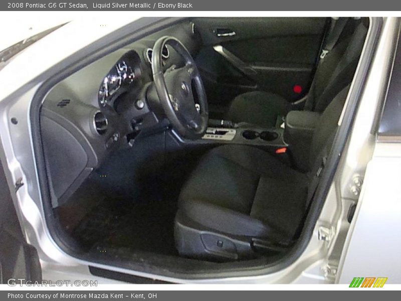 Liquid Silver Metallic / Ebony Black 2008 Pontiac G6 GT Sedan