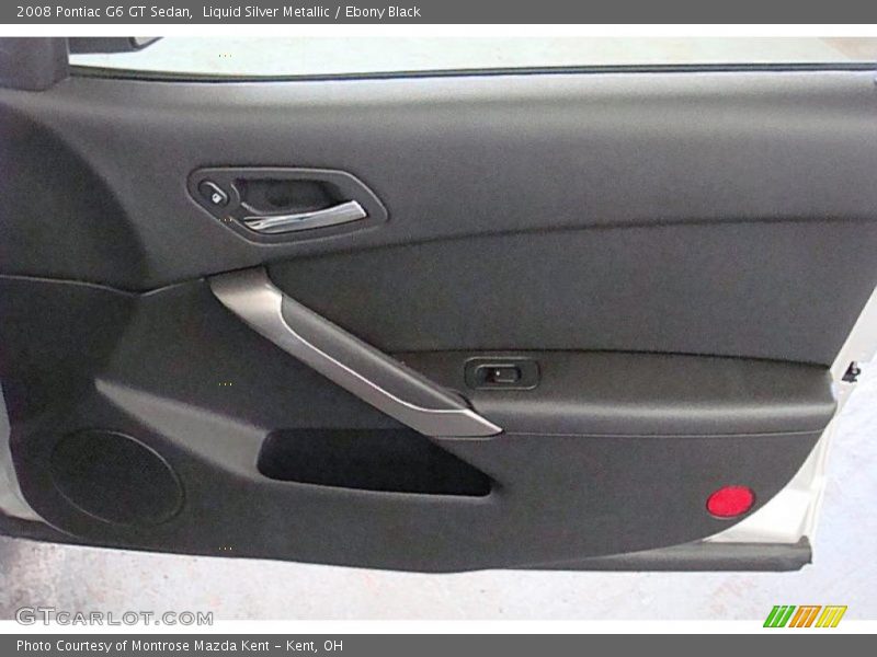 Liquid Silver Metallic / Ebony Black 2008 Pontiac G6 GT Sedan