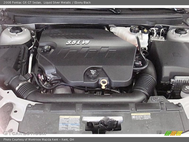 Liquid Silver Metallic / Ebony Black 2008 Pontiac G6 GT Sedan