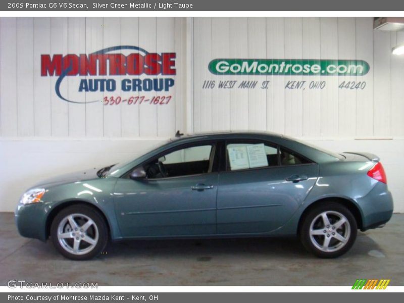 Silver Green Metallic / Light Taupe 2009 Pontiac G6 V6 Sedan