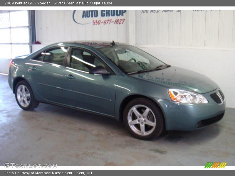 Silver Green Metallic / Light Taupe 2009 Pontiac G6 V6 Sedan