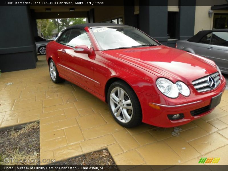 Mars Red / Stone 2006 Mercedes-Benz CLK 350 Cabriolet