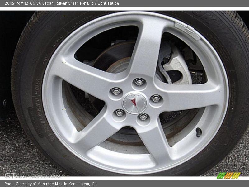 Silver Green Metallic / Light Taupe 2009 Pontiac G6 V6 Sedan