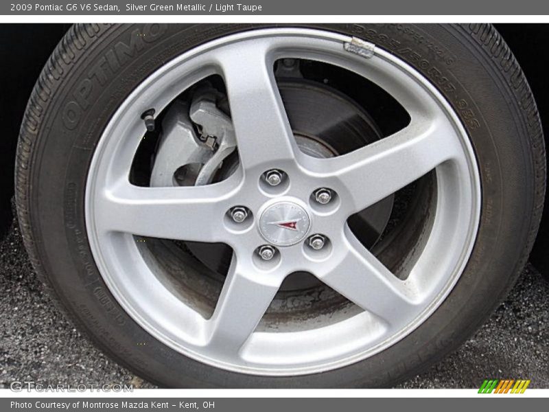 Silver Green Metallic / Light Taupe 2009 Pontiac G6 V6 Sedan