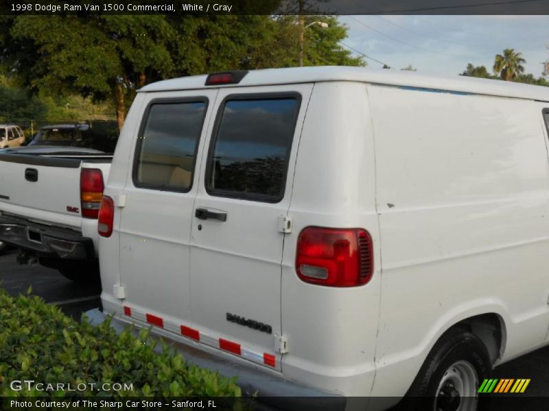 White / Gray 1998 Dodge Ram Van 1500 Commercial