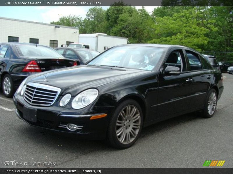 Black / Black 2008 Mercedes-Benz E 350 4Matic Sedan