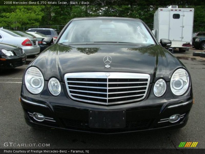 Black / Black 2008 Mercedes-Benz E 350 4Matic Sedan