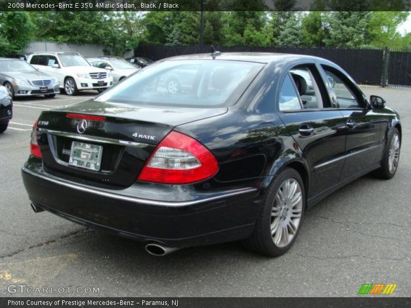 Black / Black 2008 Mercedes-Benz E 350 4Matic Sedan