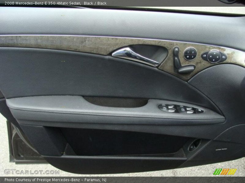 Black / Black 2008 Mercedes-Benz E 350 4Matic Sedan