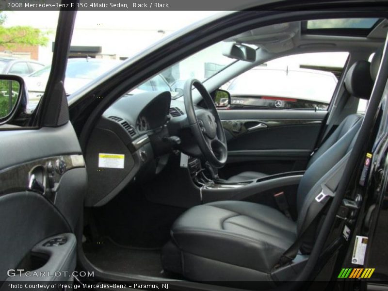 Black / Black 2008 Mercedes-Benz E 350 4Matic Sedan
