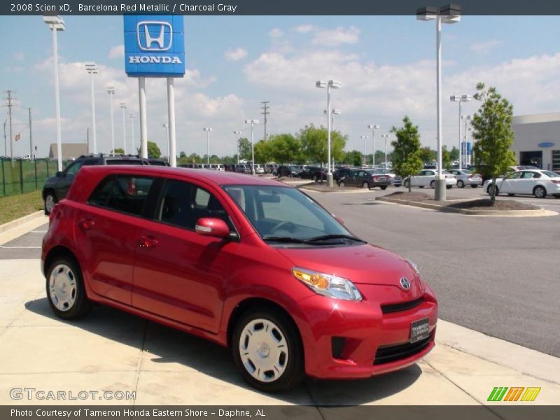 Barcelona Red Metallic / Charcoal Gray 2008 Scion xD