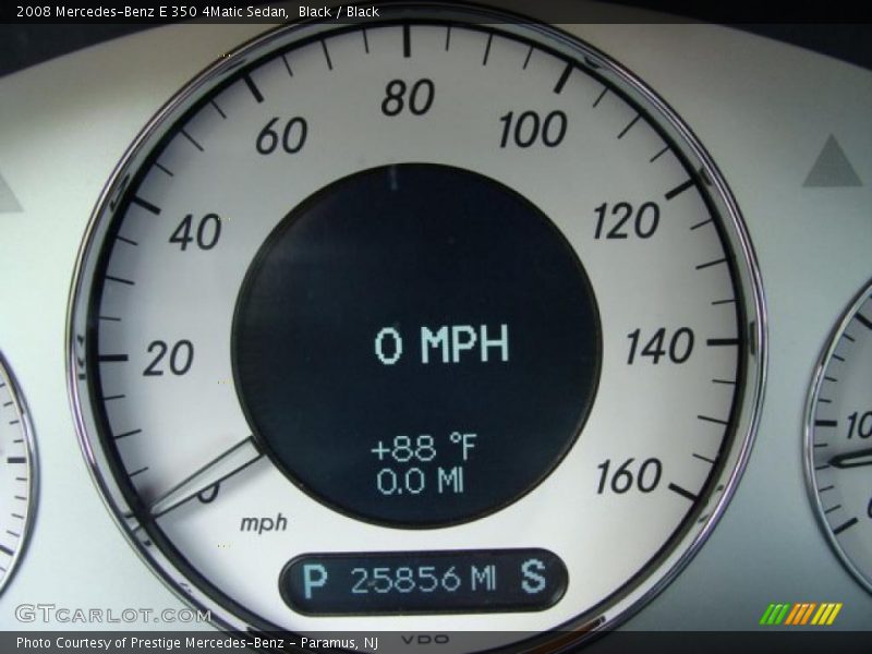 Black / Black 2008 Mercedes-Benz E 350 4Matic Sedan