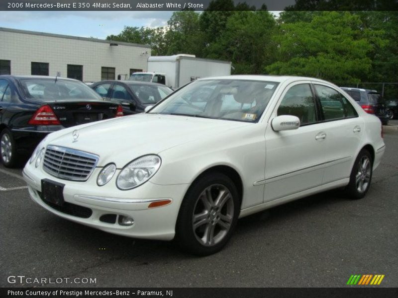 Alabaster White / Stone 2006 Mercedes-Benz E 350 4Matic Sedan