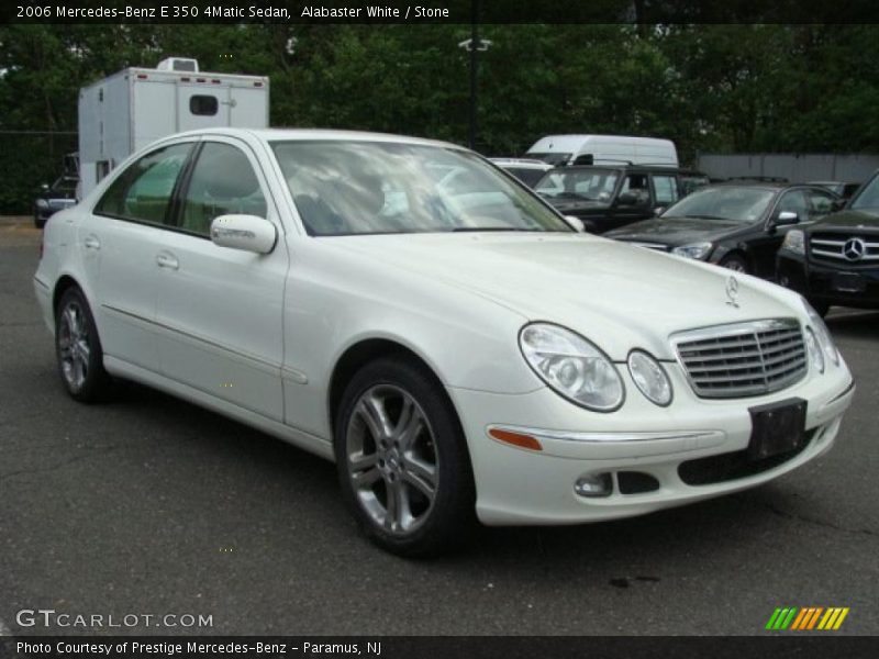 Alabaster White / Stone 2006 Mercedes-Benz E 350 4Matic Sedan