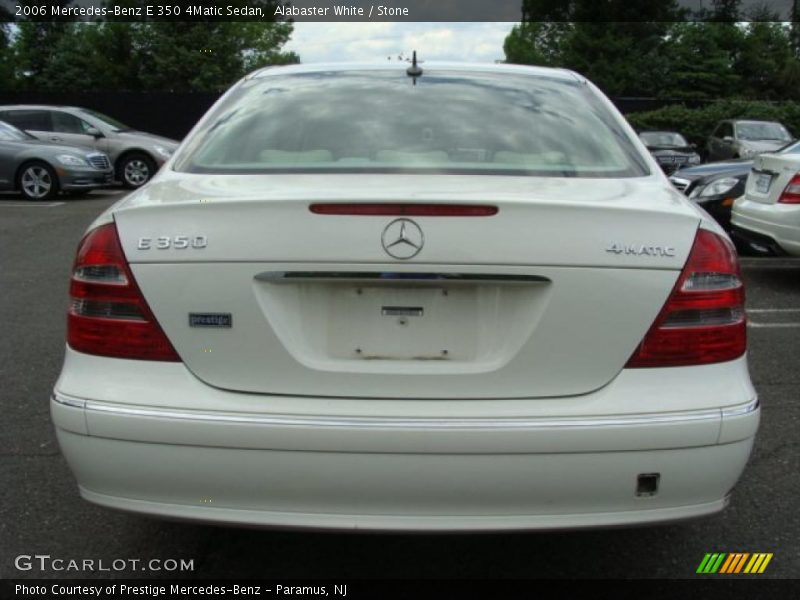Alabaster White / Stone 2006 Mercedes-Benz E 350 4Matic Sedan