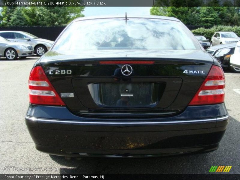 Black / Black 2006 Mercedes-Benz C 280 4Matic Luxury