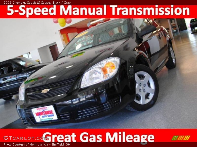 Black / Gray 2006 Chevrolet Cobalt LS Coupe