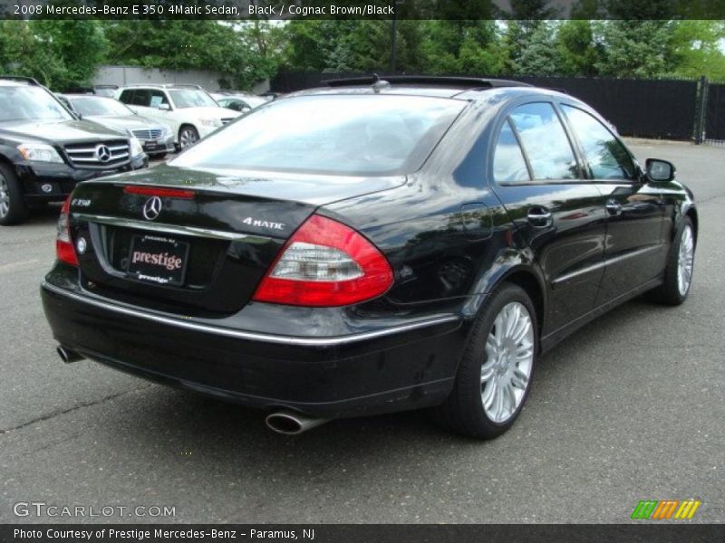 Black / Cognac Brown/Black 2008 Mercedes-Benz E 350 4Matic Sedan